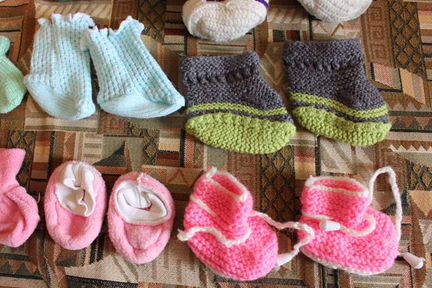 Носочки теплые 13 пар. от 0 месяцев