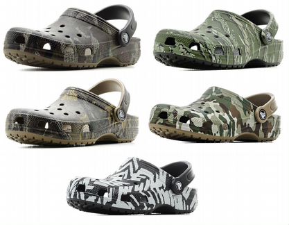 Сабо сандалии Crocs Classic Realtree Khaki