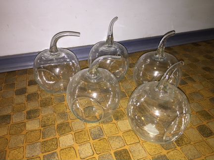 Вазы яблочки 5шт